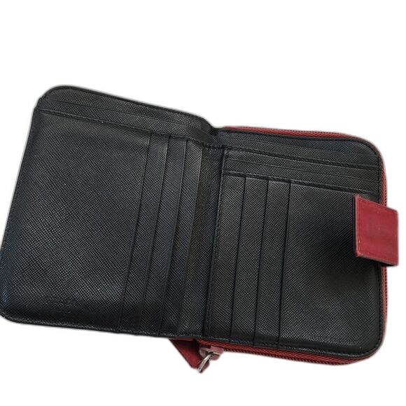 Prada Portafoglio Tessuto Zip Nylon Leather Wallet With COA and Box - Picture 7 of 16